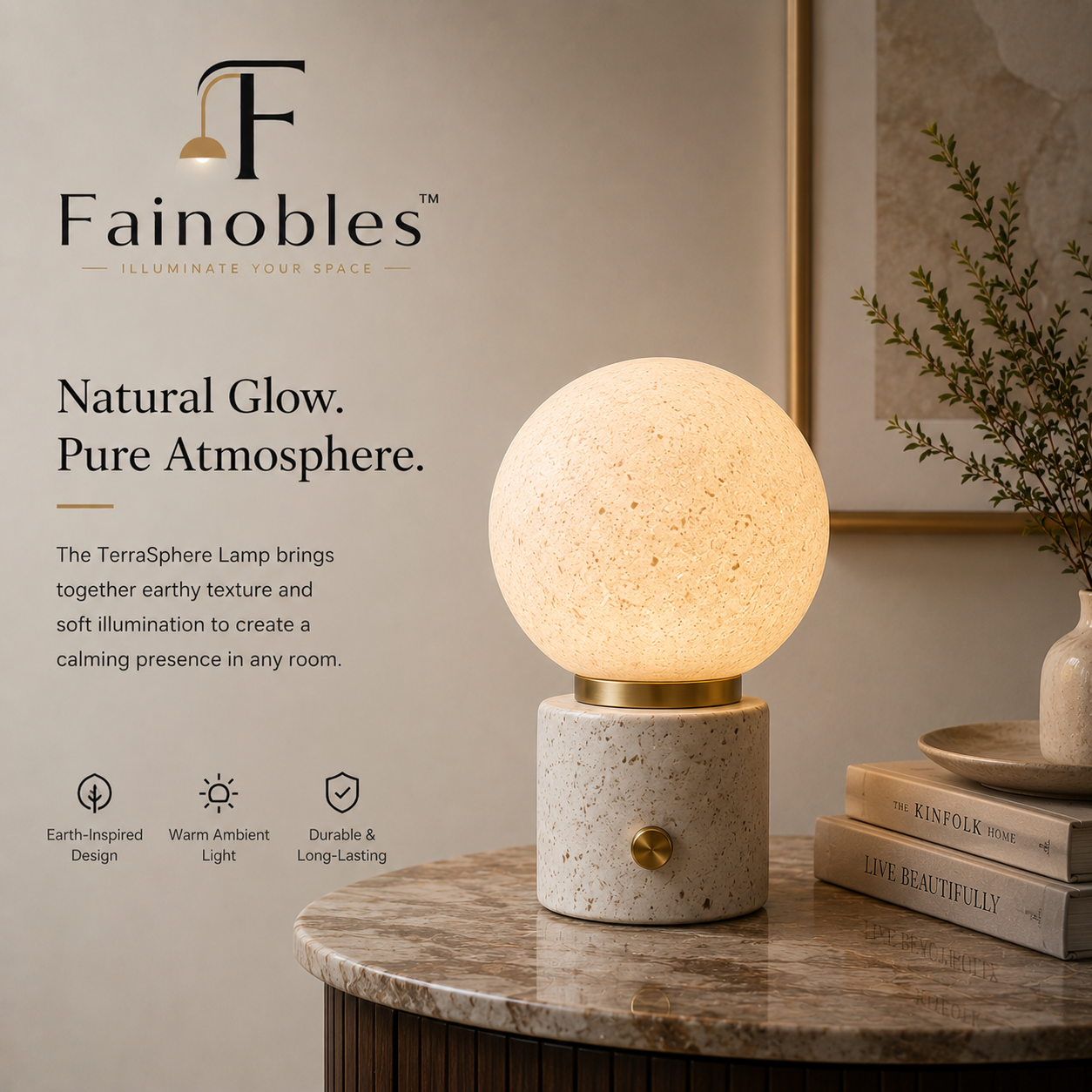 Fainobles™ TerraGlow Orb Table Lamp