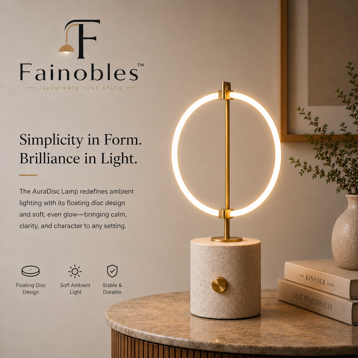 Fainobles™ AuraRing Balance Table Lamp